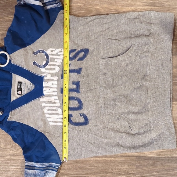 NFL Indianapolis colts sweatshirt, size large, blue and gray - Picture 7 of 8